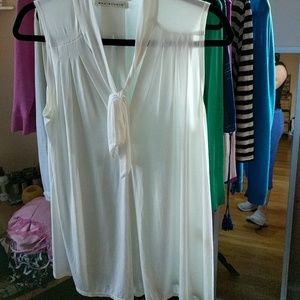 Tie neck max studio blouse